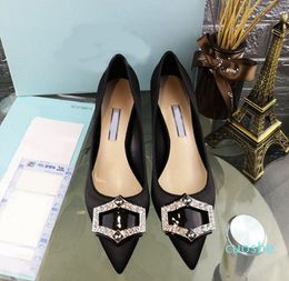 Designer Dress Shoes Women Applique Work Shoes Wedding Shoe 6cm with box