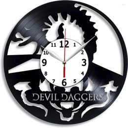 Wall Clocks Devil Daggers Clock With The Image Of Actor First-Person Shooter Video Game Art Gift For