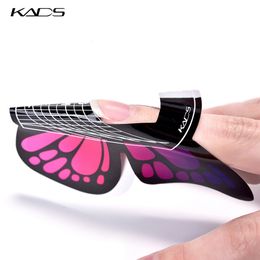 Other Items 100pcs Butterflyshaped Nail Forms Stickers Self Adhesive Gel Tips Guide for Acrylic Nails 230619