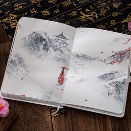 Notepads Chinese Style Notepad Cute Notebook Stationery Student Memo Pads Costume Style Notepad Beautiful Diary School Notebook Cuaderno 230620