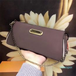 2023-Wholesale classic chain shoulder strap female messenger bag leather ladies vintage shoulder pillow portable hand bag mobile phone purse hand