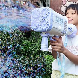 Sand Play Water Fun Electric Gun Gatlin Gun Machine Soap Bubbles Magic for Bathroom Outdoor Toys For Children R230620