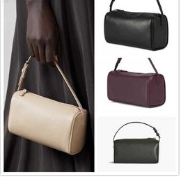 Designer Bags Leather The/Row Pencil Bag Simple Handbag 90s Cow Penholder Mini armpit Solid Fashion Classic Women's Personalised bag