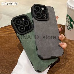 Cell Phone Cases Luxury Matte Soft Leather Phone Case For iPhone 14 Plus 13 12 11 Pro Max 7 8 Plus SE 2 Lens Protection Shockproof Silicone Cover J230620