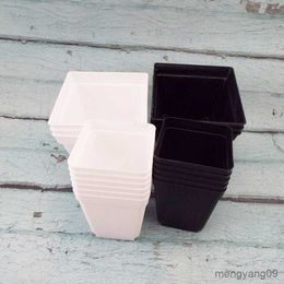 Planters Pots 7cm 10cm Mini Flower grow Pots Planter grow pot Plastic Flowerpot Grow Box Seedling Tray Garden tool Transplant Nursery Pots R230620