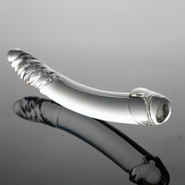 Vibrators Black Wolf Glass Dildo Artificial Fake Penis with Crystal Anal Butt Plug G Spot Masturbation Adult Sex Toys for Women 1120