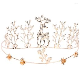 Hair Clips Christmas Deer Headband Crown Kids Hoop Headdress Fairy Costume Headpiece Wedding Children Performance Accesory