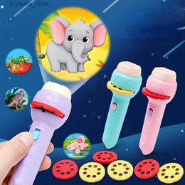 Flashlight Projector Torch Lamp Toy Cute Cartoon Creativity Toy Torch Lamp Flashlight Projector Toy Baby Sleeping Story Toy L230518