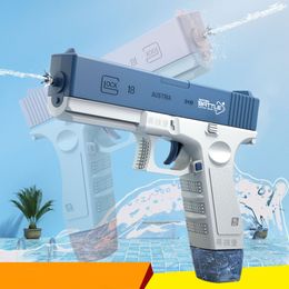 Gun Toys Electric Water Gun Water Glock Water Pistol Automatic Pumping Inductive Water Absorption Children's Outdoor Swimming Toys 230619