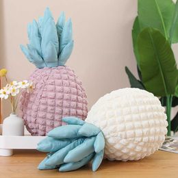 Plush Pillows Cushions Simulation Fruit Pineapple Plush Pillow Sofa Chair Cushion Lovely Stuffed Toys Soft Style Home Decoration Gift R230620