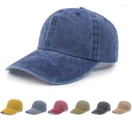 Ball Caps Cotton Classic Retro Solid Colour Baseball Men And Woman's Adjustable Casual American Sun Hats Unisex Visor Gorras