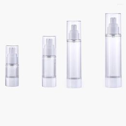 Storage Bottles 2023 Mini Vacuum Spray Bottle Plastic Press Type Transparent Refillable Container For Women Girls Cosmetics Sub-bottling