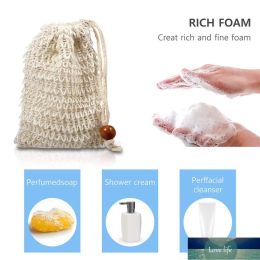 Quality Natural Exfoliating Mesh Soap Saver Brush Sisal Soap Sponge Pouch For Shower Bath Foaming And Drying 5.5X3.5inch Boutique