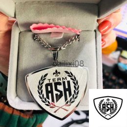 Pendant Necklaces Personalised Company Pendants Neckles For Women Man Nameplate Jewellery Stainless Steel Custom Picture Neckle Bijoux Bff J230620