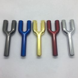 New Smoking Colourful Zinc Alloy Y Style Dry Herb Tobacco Preroll Rolling Roller Cigarette Cigar Holder Tips Philtre Mouthpiece Snuff Snorter Sniffer Snuffer Pipes