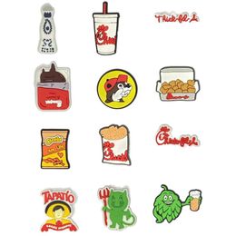 Shoe Parts Accessories Charms For Fried Chicken And Coke Clog Decoration Bracelet Wristband Party Gifts Drop Delivery Otcm8