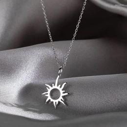 Chains Fashion Sun Charm Necklace Pendant For Women Girls Lovely Party Choker Jewellery Gifts Accessories Dz053