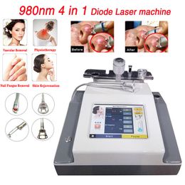 4 in 1 980nm Diode Laser Vein Removal Physiotherapy Nail Fungus Removal Vascular Treatment Machine