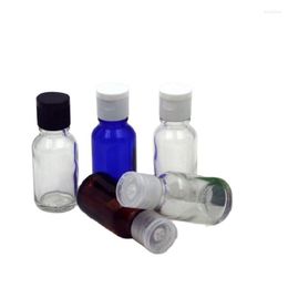 Storage Bottles 30ml Essence Sample Sack Packaging Vial Colourful Glass Flip Emulsion Refillable Bottle Cosmetic Containers