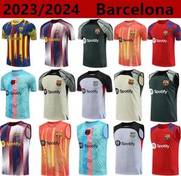 23/24 Men Barcelona TRACKSUIT Football Jersey Barcelona Set Adult Training Jersey 23/24 Short Sleeve Tank Top 666