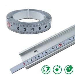 Tape Measures Nylon Coating Self-adhesive Tape Measure Waterproof Rustproof Mitre T-track Ruler For Router Saw Band Table Measuring Tool 230620