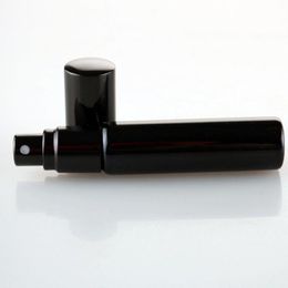 10ml UV Black Glass Atomizer Empty Perfume Bottle Fragrance Spray Bottle Cosmetic Packaging fast shipping F1105 Owkis