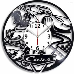 Wall Clocks Record Handmade 12' Racing Speeding Car Clock Decor Design Racer Gift