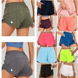 New Fashion lulus yoga shorts Womens Yoga Outfits High Waist Shorts Exercise Short Pants Fitness Wear Girls Running active Elastic Breathable design6399ss