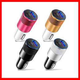 2023 New Arrivals 68W PD Car Charger USB Type C Fast Charging Car Phone Adapter For iPhone 13 12 Xiaomi Huawei Samsung S21 S22 Quick Charge 3.0 5 Colors