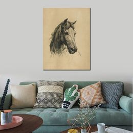 Realistic Landscape Canvas Art Horse Heywood Hardy Oil Painting Hand Painted Living Room Decor