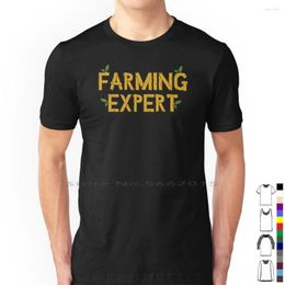 Men's T Shirts Stardew Valley Video Game Inspired Farming Expert Shirt Cotton Farm