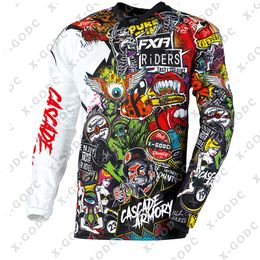 Cycling Shirts Tops Motocross Jersey Long Sleeve Enduro MTB Downhill Mountain Bike DH Maillot Ciclismo Hombre Quick Drying Shirt 230620