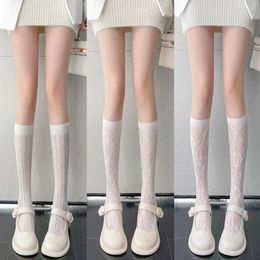 Women Socks Sexy Lace Mesh Fishnet Transparent Stretch Elasticity Ankle Thin Cool Stockings Silk 1pair 2pcs