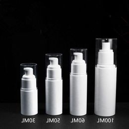 30ml 50ml 60ml 100ml Empty Plastic Cosmetic spray Bottle Refillable pump Lotion Cream Bottles fast shipping F1347 Sliao