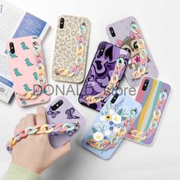 Cell Phone Cases Luxury Rainbow Chain Case For Xiaomi Redmi 9A 4G Capa 6.53" Soft Silicone Back Cover For Xiaomi Redmi 9A 9 A Bracelet Funda Etui J230620