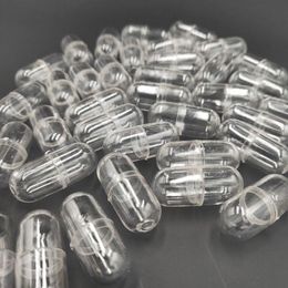 Transparent Capsule Shell Plastic Pill Container Medince Pill Cases Medicine Bottle Splitters fast shipping F1453 Osmpa