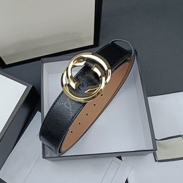 Designer belt luxury mens belt casual letter leather belt designer men women fashion gold silver black belt 4 Colours available wide 3.8CM