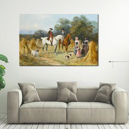 A Successful Harvest Heywood Hardy Oil Painting Reproduction Canvas Art Hand Painted High Quality