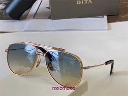 Top Original wholesale Dita sunglasses online store Men's and women's metal black full frame SYMETA TYPE 404