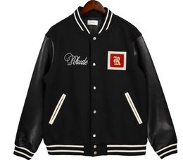 Men's Fur Faux Fur Luxury designer jacket mens baseball jackets embroidered sportswear men women hip hop wool Cardigan Leather Sleeve Coat tn 3-9021