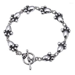 Link Bracelets Fashion Unisex Jewellery Stainless Steel Chain Silver Colour Bangles For Men Women GS0026