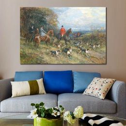 Hunting Scenes on The Hunt Heywood Hardy Painting Handmade Canvas Art Classical Office Decor