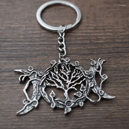 Keychains 1pcs Fashion Keychain Peace Tree Of Life For Women Men Gifts