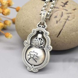 Pendant Necklaces Style Gourd Necklace Men And Women Lucky Can Be Rotated To Pray For Peace Blessings Friends Gif