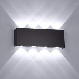 Wall Lamp 4W/6W/8W/12W/18W/24W Waterproof LED Light Rectangle Aluminium Sconces Modern Decor Lusters Lamps For Outdoor Indoor Lighting