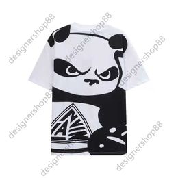 Gellary Dapt Lavins Men's T-Shirts Early Spring New Panda Short Sleeve Men's T-shirt Loose Fit For Men And Women Couples