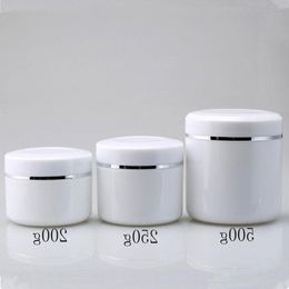 200g 250g 500g Cream Jar,Plastic Makeup Sub-bottling,Empty Cosmetic Container Case,Sample Mask Canister,Lotion Cans F1759 Lffaj