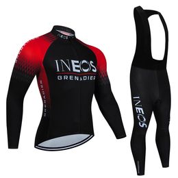 Cycling Jersey Sets Breathable Long Sleeve Set INEOS Mountain Bike Clothing Autumn Bicycle Jerseys Clothes Maillot Ropa Ciclismo 230620