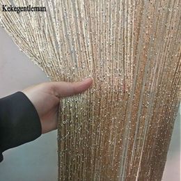 Curtain 3x26m String Shiny Tassel Line Curtains Window Door Divider Drape Living Room Decor Valance 230619