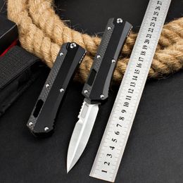 Recommend UT184-10S Glykon Automatic Folding Knife M390 Blade Carbon Fiber+Aviation Aluminum Handle Combat Tactical Outdoor Survival Auto Pocket Knives